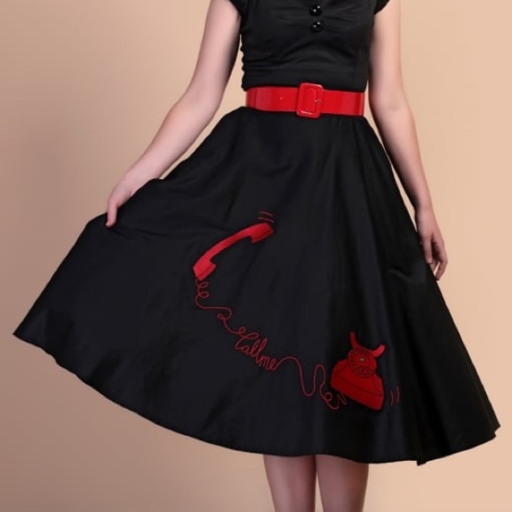 ModCloth Call Me Flared Skirt
